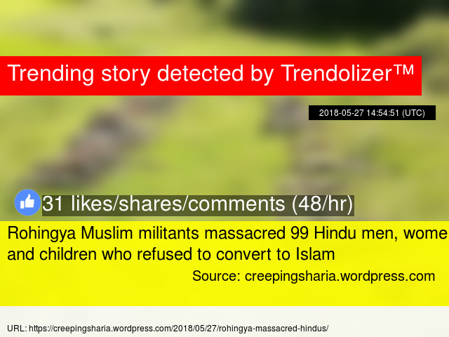 Rohingya Muslim Militants Macred 99 Hindu Men Women And Children Rohingya Muslim Militants Macred 99 Hindu Men Women And Children Who Refused To Convert